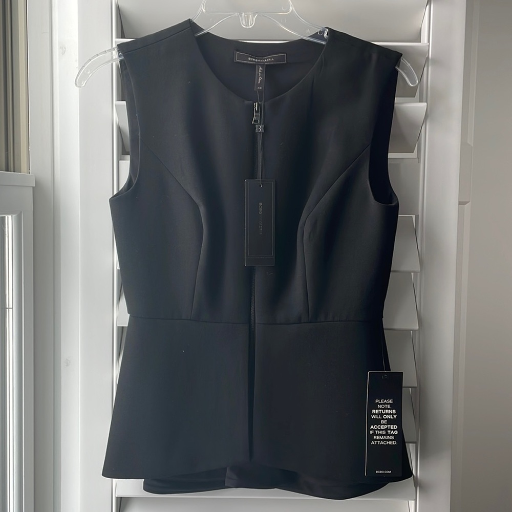 NWT BCBG Abrielle Peplum top